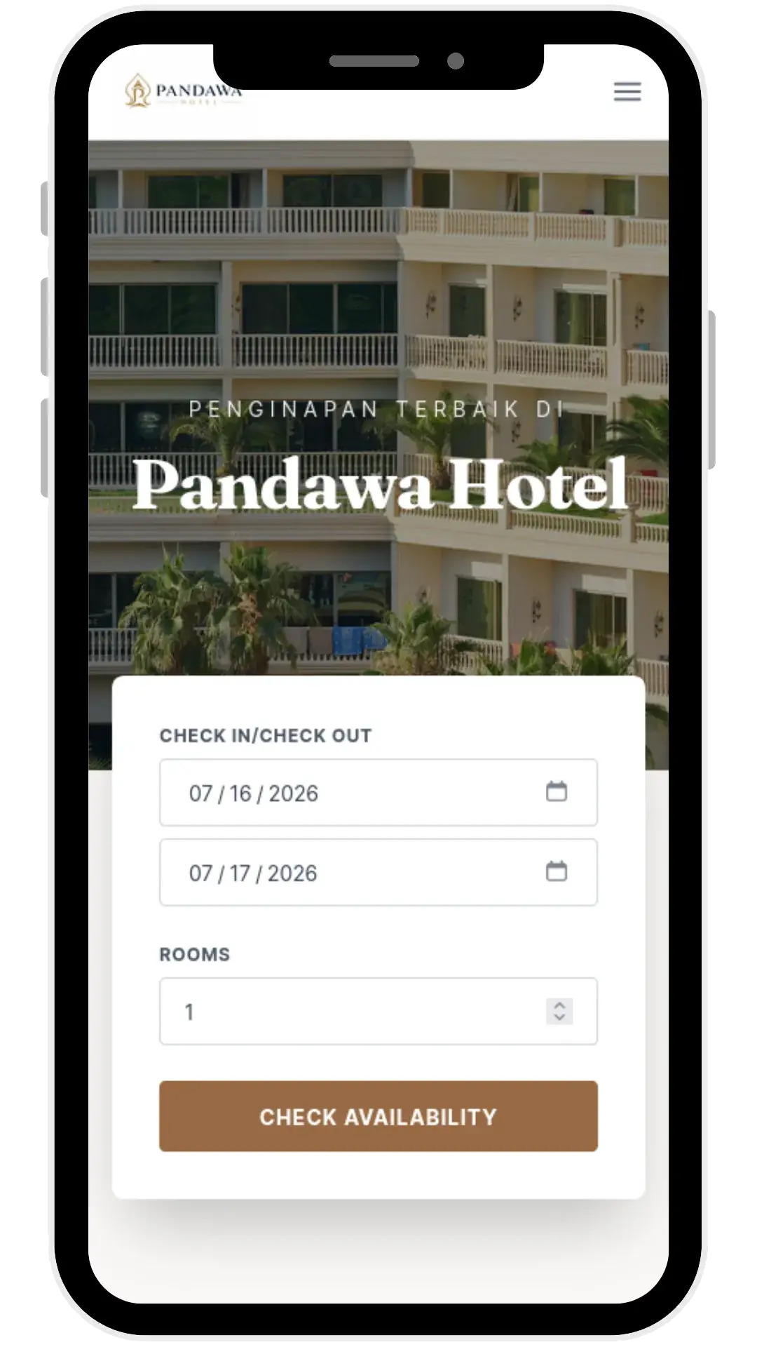 Nginapp Booking Interface